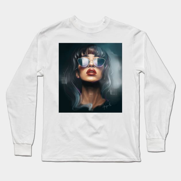 Fashion Girl Long Sleeve T-Shirt by HolstFay